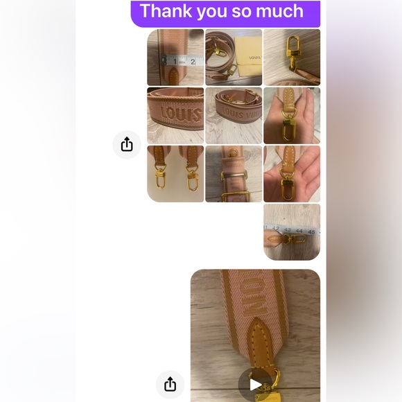 LV Multi-Pochette Accessoires Pink Strap - Picture 9 of 10